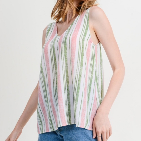 V-Neck Sleeveless Tank Top - Picture 3 of 7